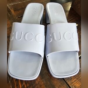 Gucci Rubber Heels - Size 40